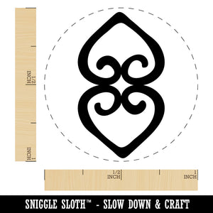 Asase Ye Duru Adinkra African Mother Earth Symbol Rubber Stamp for Stamping