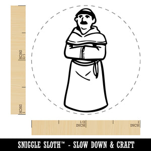 Friar Brother Medieval Monk Church Christian Monestary Rubber Stamp for Stamping