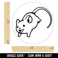 Happy Leaping Mouse Rodent Gerbil Rubber Stamp for Stamping Crafting Planners