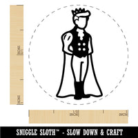 Regal Noble Prince Medieval Crown Rubber Stamp for Stamping Crafting Planners