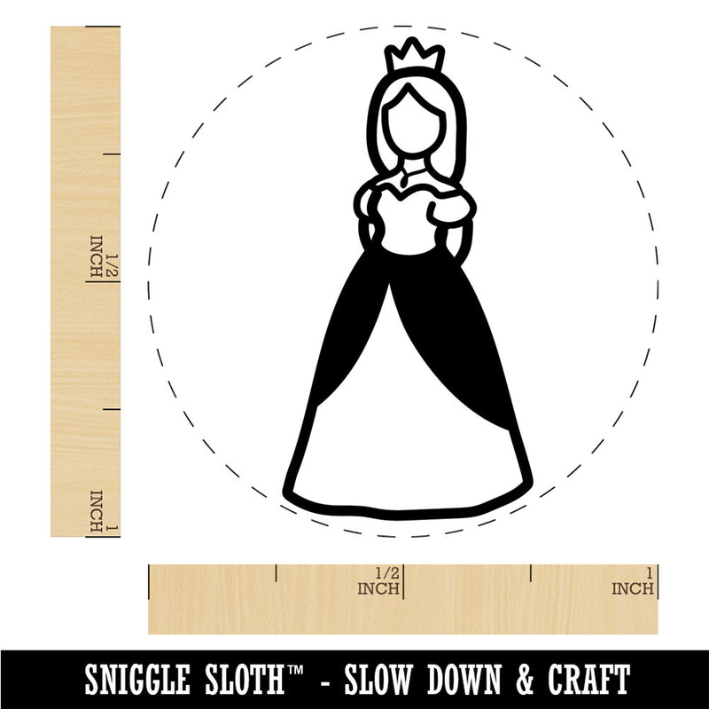 Regal Noble Princess Medieval Crown Rubber Stamp for Stamping Crafting Planners