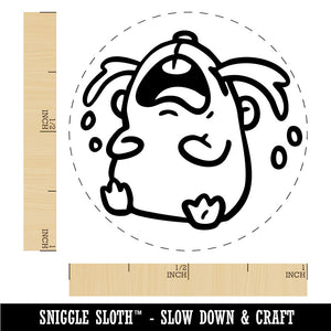 Sad Crying Bawling Gerbil Hamster Rodent Critter Pet Rubber Stamp for Stamping