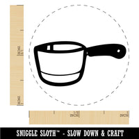 Small Cooking Pot Sauce Pan Rubber Stamp for Stamping Crafting Planners
