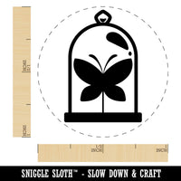 Taxidery Butterfly In Glass Case Rubber Stamp for Stamping Crafting Planners