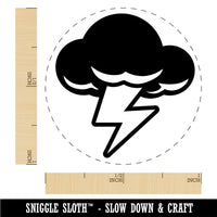 Thunder Storm Cloud Weather Lighting Bolt Rubber Stamp for Stamping Crafting
