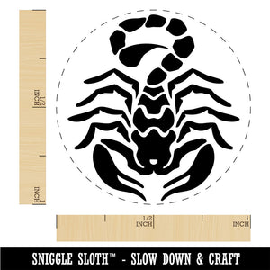Tribal Scorpion Ready to Strike Rubber Stamp for Stamping Crafting Planners