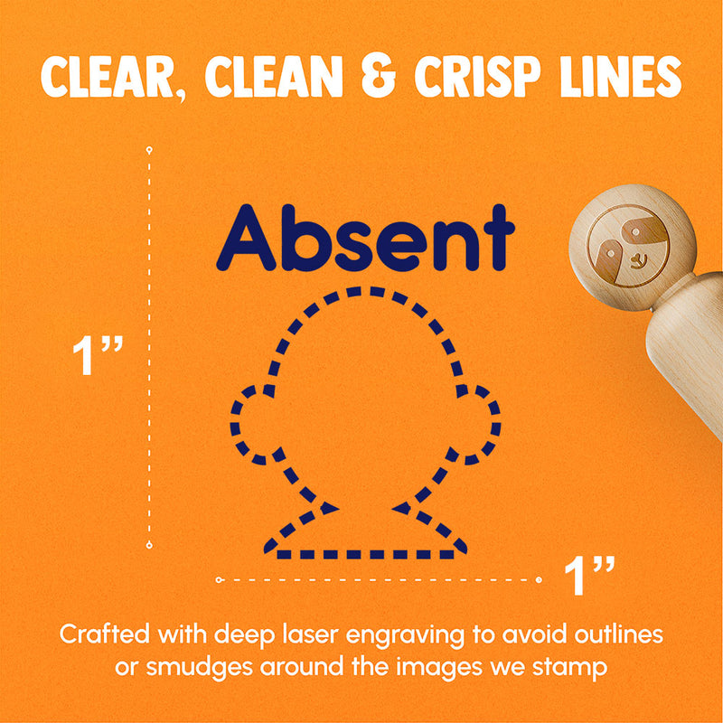 Absent Student School Rubber Stamp for Stamping Crafting Planners