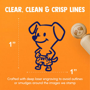 Cartoon Dog Summer Swimsuit Trunks Shorts Rubber Stamp for Stamping Crafting Planners