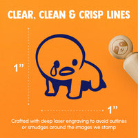 Crying Despair Sad Emote Rubber Stamp for Stamping Crafting Planners