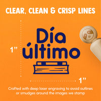 Dia Ultimo Spanish Last Day School Teacher Stamp Rubber Stamp for Stamping Crafting Planners