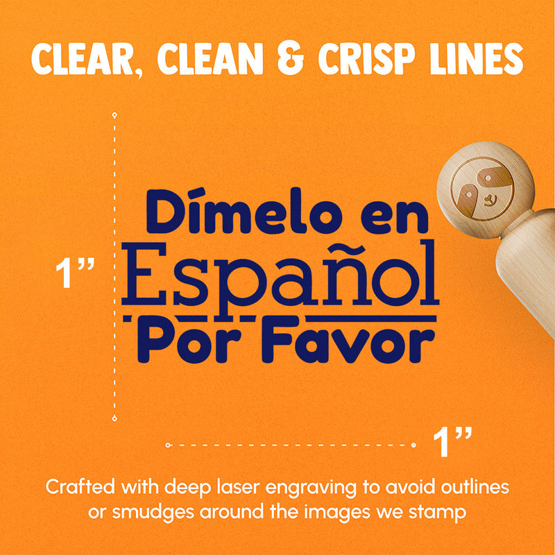 Dimelo en Espanol Por Favor In Spanish Please Teacher Stamp Rubber Stamp for Stamping Crafting Planners