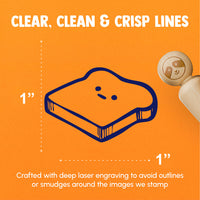 Existential Crisis Slice of Bread Toast Rubber Stamp for Stamping Crafting Planners