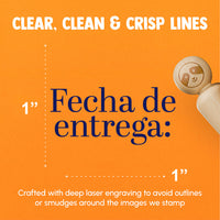 Fecha de Entrega Due Date Class School Homework Rubber Stamp for Stamping Crafting Planners