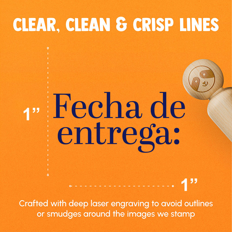 Fecha de Entrega Due Date Class School Homework Rubber Stamp for Stamping Crafting Planners
