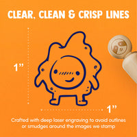 Fried Egg Kawaii Cute Sunny Side Up Rubber Stamp for Stamping Crafting Planners