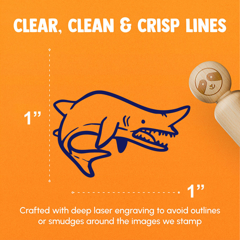 Goblin Shark Ugly Fish Rubber Stamp for Stamping Crafting Planners