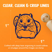 Japanese Dwarf Flying Squirrel Cute Rodent Rubber Stamp for Stamping Crafting Planners