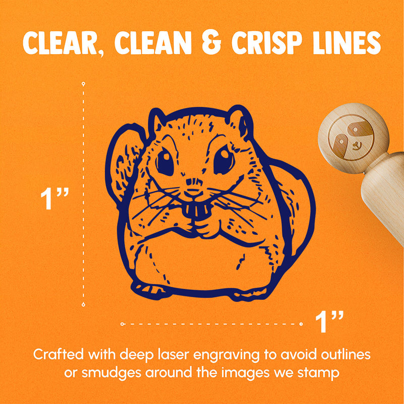 Japanese Dwarf Flying Squirrel Cute Rodent Rubber Stamp for Stamping Crafting Planners