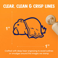 Laying Pig in a Blanket Port Funny Pork Rubber Stamp for Stamping Crafting Planners