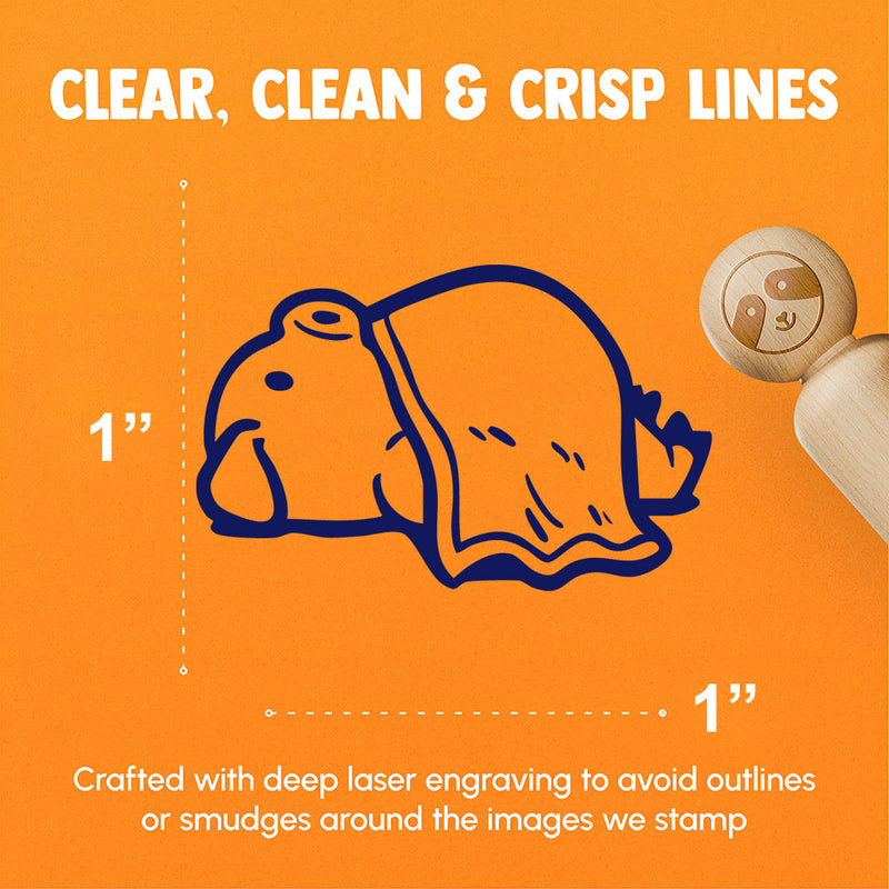 Laying Pig in a Blanket Port Funny Pork Rubber Stamp for Stamping Crafting Planners