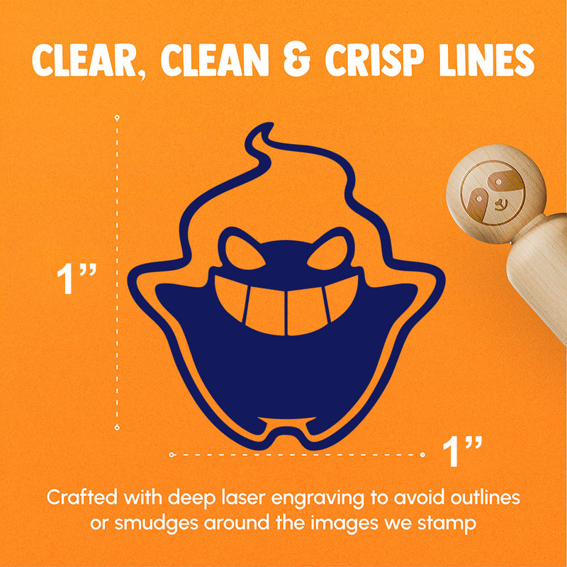 Mischievous Ghost Spirit Phantasm Sprite Rubber Stamp for Stamping Crafting Planners