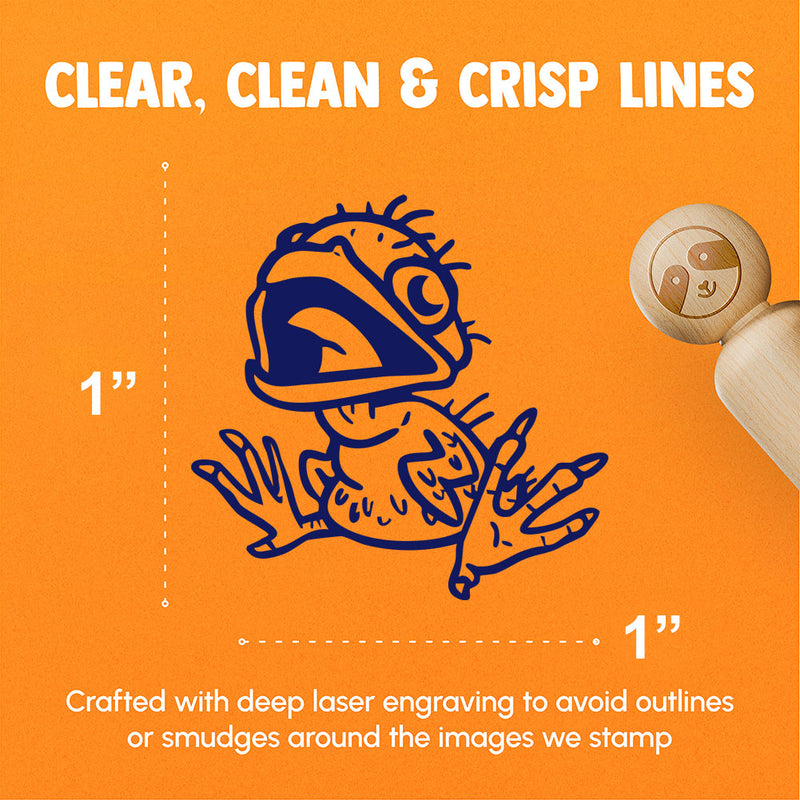 Realistic Ugly Baby Bird Chick Rubber Stamp for Stamping Crafting Planners