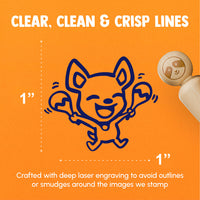 Spanish Chihuahua Dog with Maracas Teacher Stamp Rubber Stamp for Stamping Crafting Planners