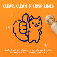 Thumbs Up Squirrel Silly Cute Funny Rubber Stamp for Stamping Crafting Planners