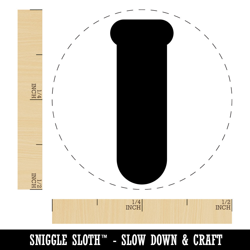 Science Glassware Test Tube Solid Rubber Stamp for Stamping Crafting Planners