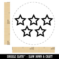 5 Star Review Fill-In Rubber Stamp for Stamping Crafting Planners