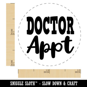 Doctor Appointment Rubber Stamp for Stamping Crafting Planners