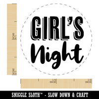 Girl's Night Fun Font Rubber Stamp for Stamping Crafting Planners