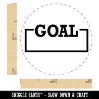 Goal Fill-In Rubber Stamp for Stamping Crafting Planners