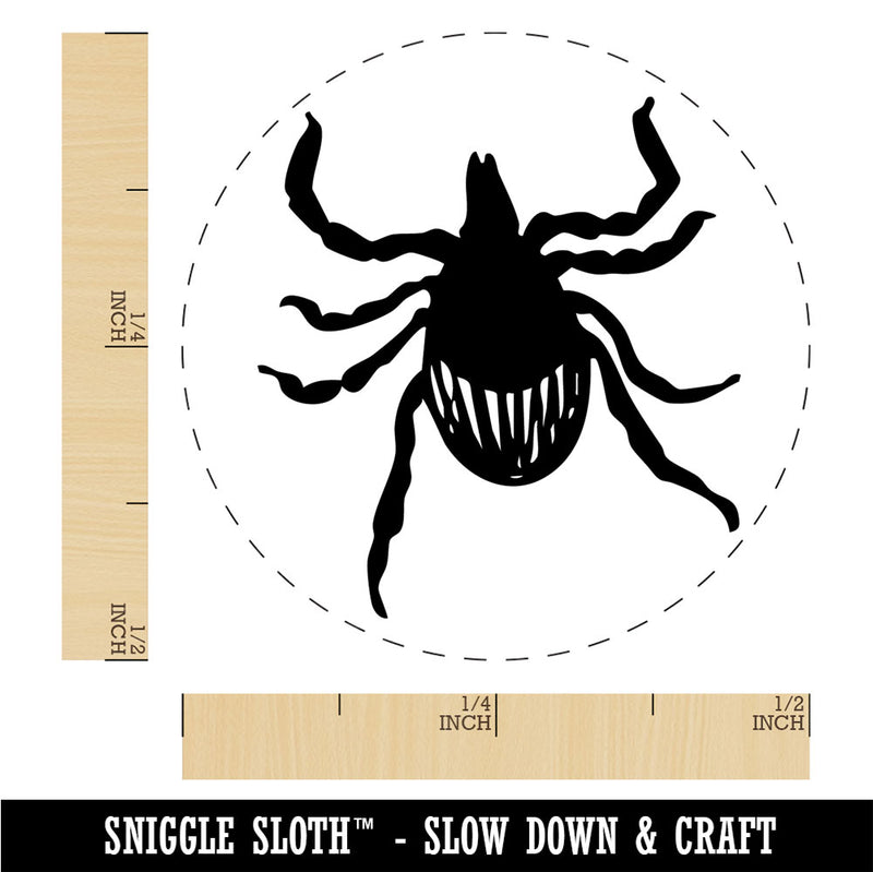 Deer Tick Bug Parasite Arachnid Rubber Stamp for Stamping Crafting Planners