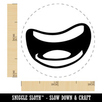 Cartoon Smile Mouth Wide Open Teeth Rubber Stamp for Stamping Crafting Planners