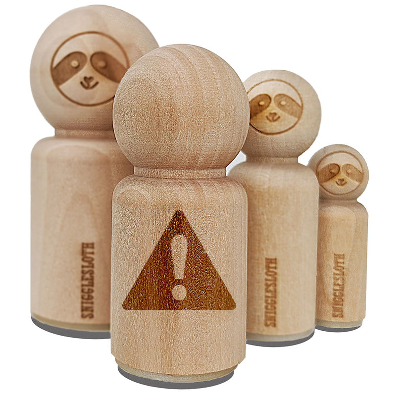 Caution Danger Triangle Warning Rubber Stamp for Stamping Crafting Planners