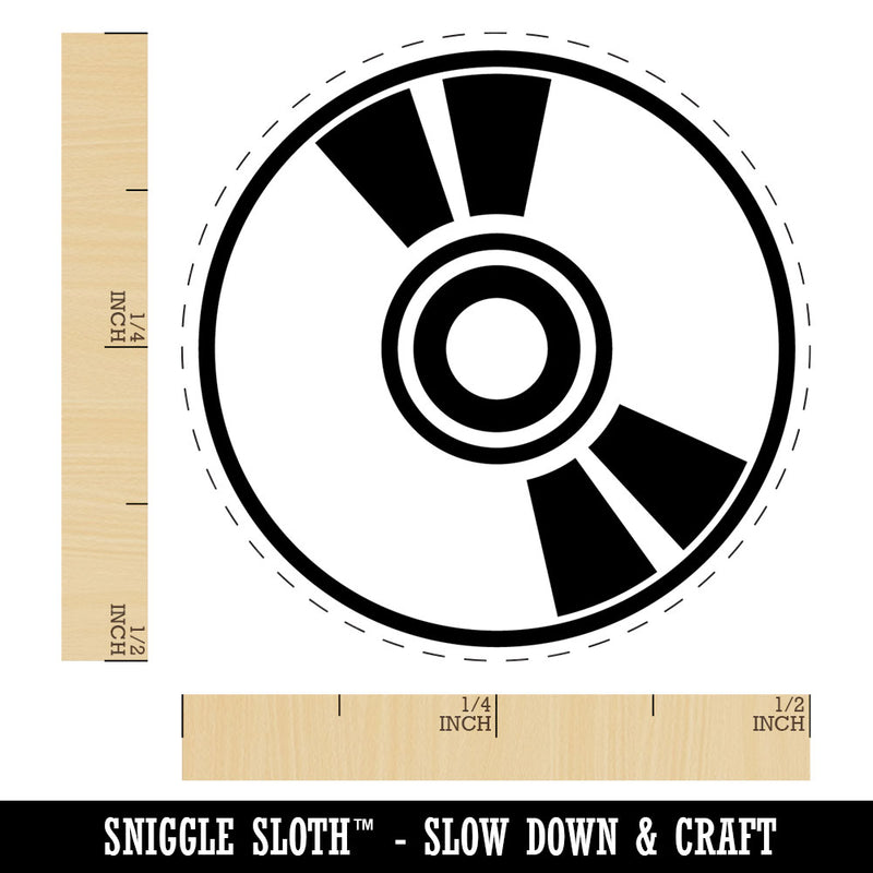 CD ROM Compact Disk DVD Rubber Stamp for Stamping Crafting Planners