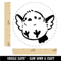 Chubby Chibi Flying Bird Cartoon Rubber Stamp for Stamping Crafting Planners
