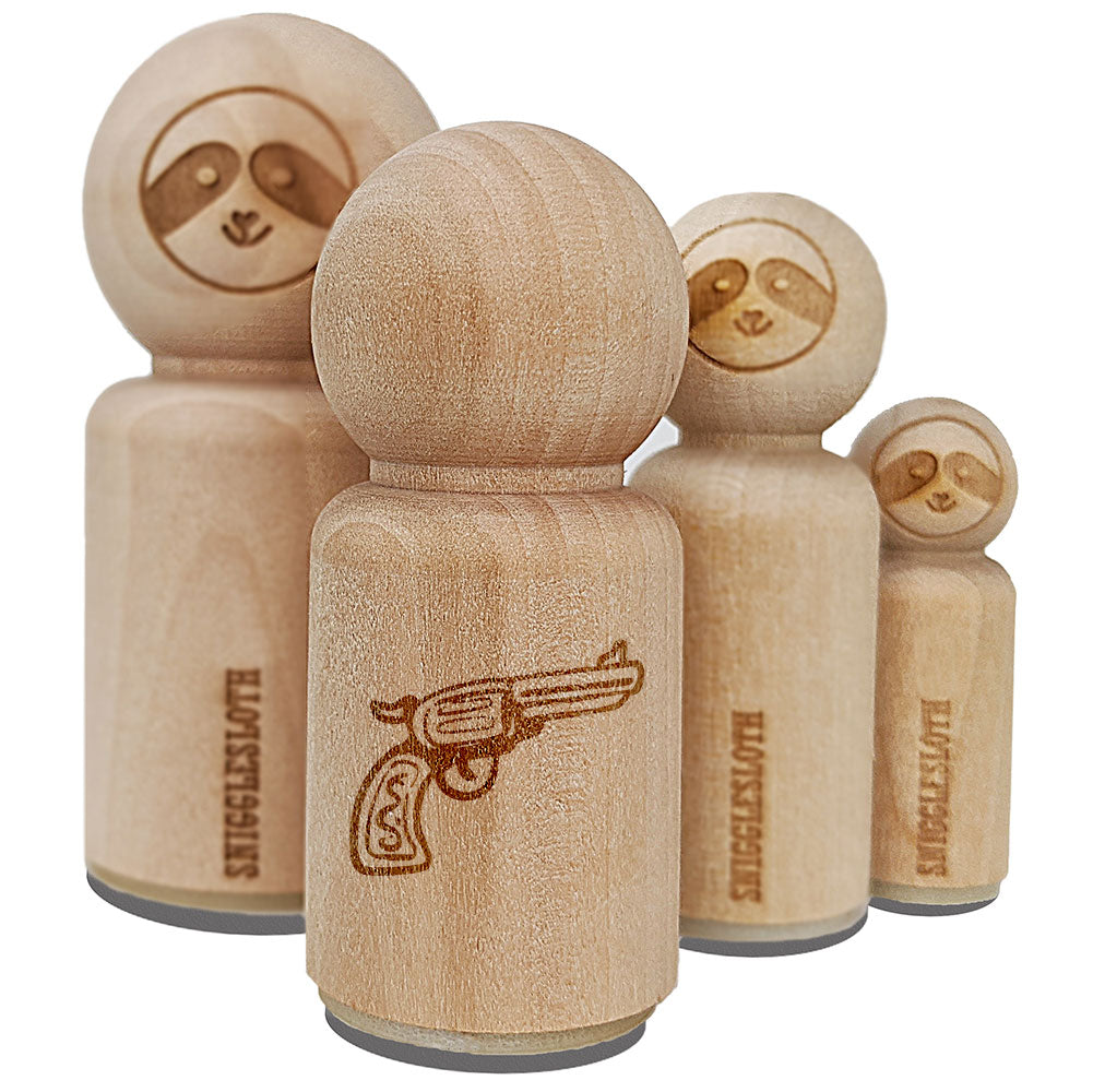 Cowboy Western Gun Revolver Handgun Rubber Stamp for Stamping Crafting Planners