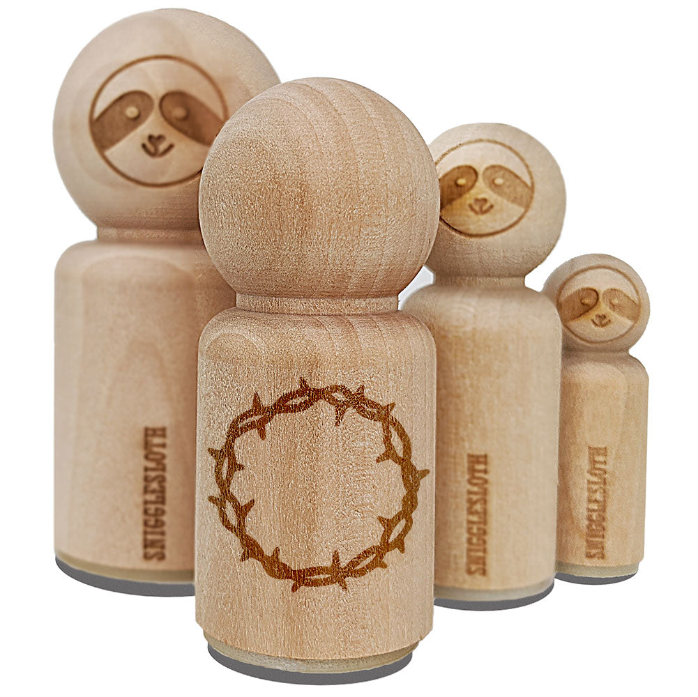 Crown of Thorns Jesus Christ Christianity Easter Rubber Stamp for Stamping