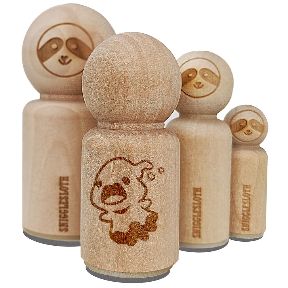 Cute Sheet Ghost Spirit Apparition Spooky Haunted Rubber Stamp for Stamping