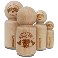 Easter Lamb Head Flower Crown Rubber Stamp for Stamping Crafting Planners