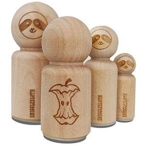 Eaten Apple Core Garbage Compost Food Seeds Rubber Stamp for Stamping Crafting
