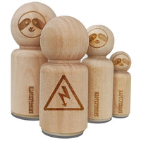 Electrical Hazard Risk Warning Danger Sign Rubber Stamp for Stamping Crafting