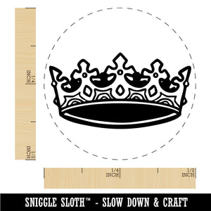 Elegant Crown Royalty King Queen Rubber Stamp for Stamping Crafting Planners