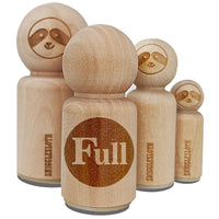 Full Indicator Status Circle Rubber Stamp for Stamping Crafting Planners