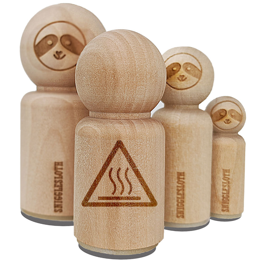 Hot Surface Warning Danger Sign Rubber Stamp for Stamping Crafting Planners