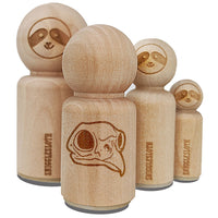 Owl Bird Skull Bones Skeleton Rubber Stamp for Stamping Crafting Planners