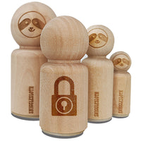 Padlock Locked Keyhole Security Symbol Rubber Stamp for Stamping Crafting