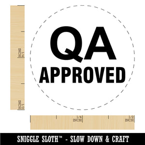QA Approved Quality Assurance Manufacturing Label Rubber Stamp for Stamping